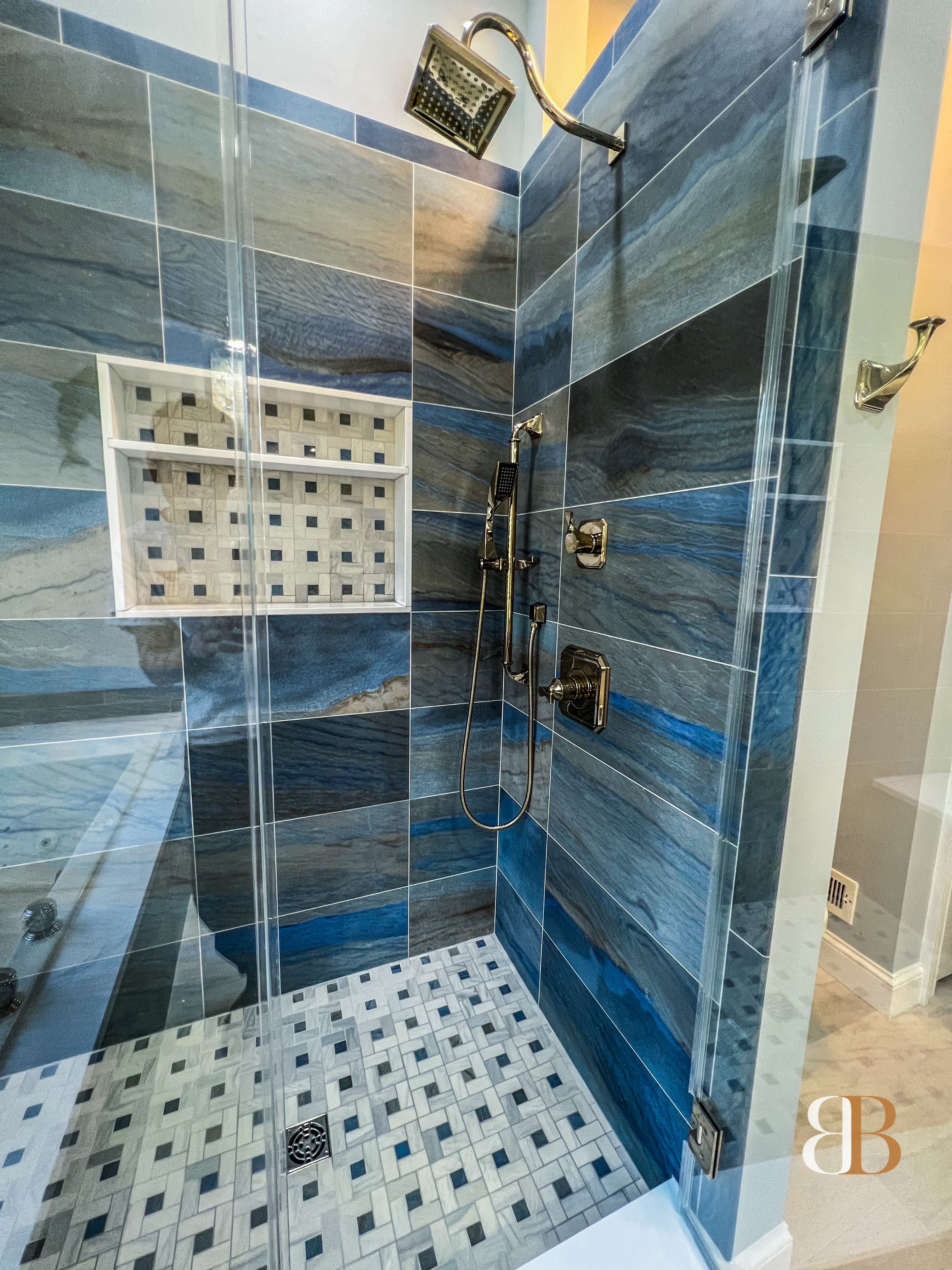 Contemporary bathroom remodel in Villanova by B&B Associates Creations — photo 3
